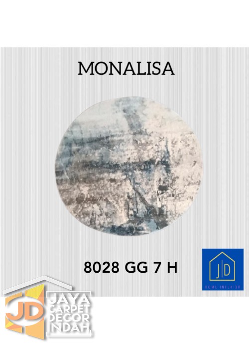 Permadani Monalisa Bulat 8028 GG 7 H Ukuran 120 cm x 120 cm, 160 cm x 160 cm